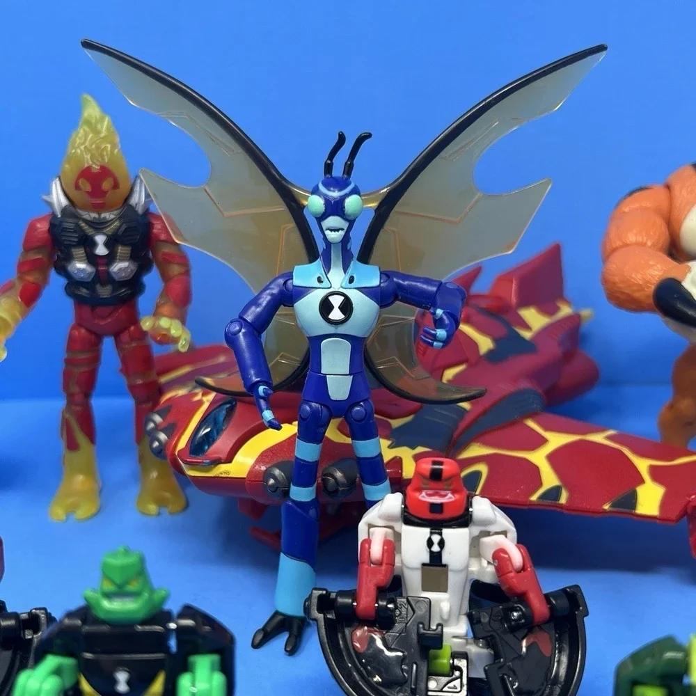 Ben 10 Omnitrix Small Multi Omni Launch Heatblast Rath Figures Lot